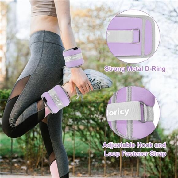 Ankle Weights A Pair of 1/2/3/4/6/8/10/12/20 LBS Wrist Leg Arm Weights - Picture 5 of 7